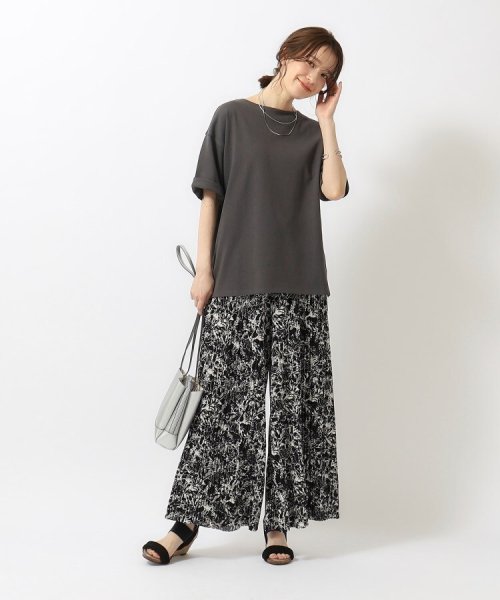 SHOO・LA・RUE(シューラルー)/【洗える】大人が一枚で着こなしやすい さらっとコットン五分袖Tシャツ/img03