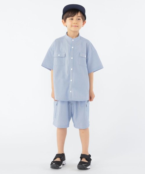 SHIPS KIDS(シップスキッズ)/SHIPS KIDS:100～130cm /〈UVカット/吸水速乾〉ドライタッチ ストライプ シャツ/img03