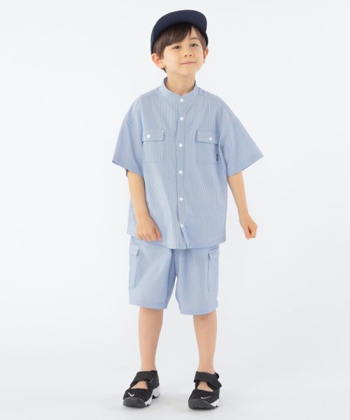 SHIPS KIDS(シップスキッズ)/SHIPS KIDS:100～130cm /〈UVカット/吸水速乾〉ドライタッチ ストライプ シャツ/img04