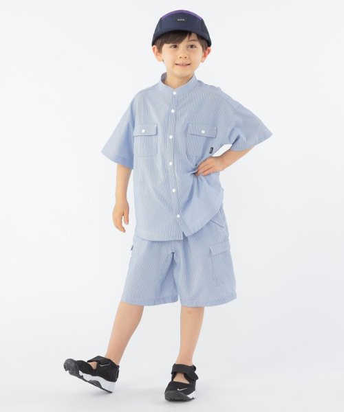 SHIPS KIDS(シップスキッズ)/SHIPS KIDS:100～130cm /〈UVカット/吸水速乾〉ドライタッチ ストライプ シャツ/img07