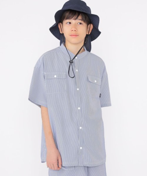 SHIPS KIDS(シップスキッズ)/SHIPS KIDS:140～160cm /〈UVカット/吸水速乾〉ドライタッチ ストライプ シャツ/img02