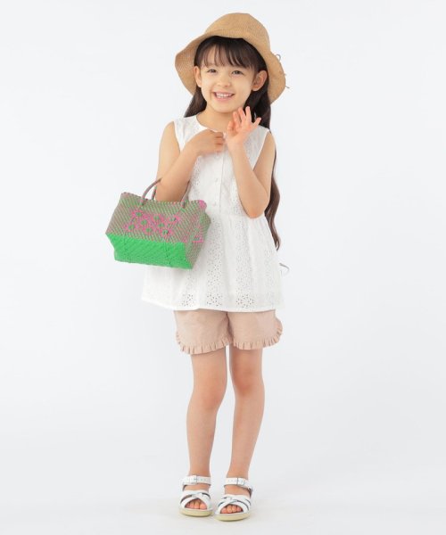 SHIPS KIDS(シップスキッズ)/SHIPS KIDS:100～130cm / レース ペプラム ノースリーブ ブラウス/img08