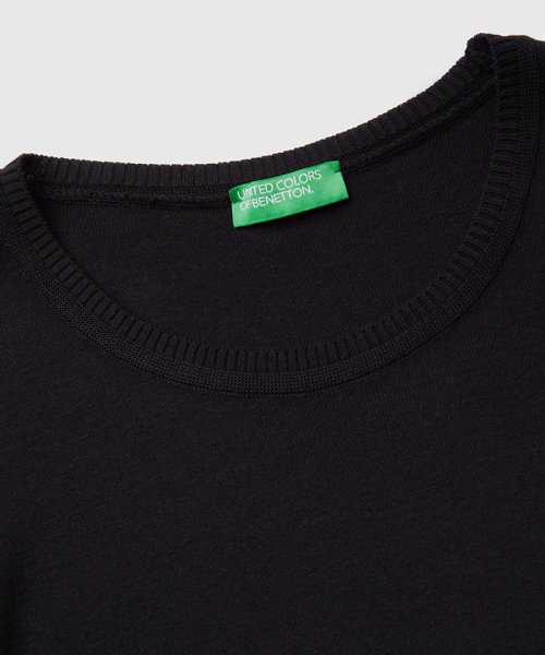 BENETTON (women)(ベネトン（レディース）)/コットン100％無地クルーネック半袖ニットセーター/img05