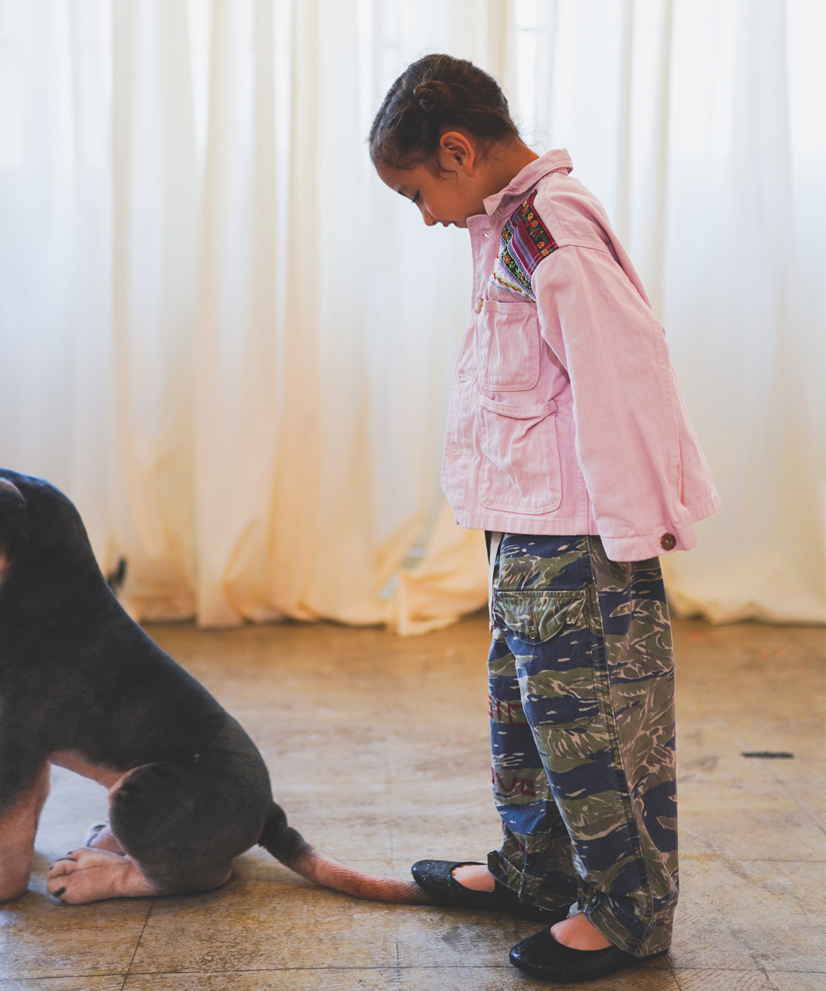 ゴートゥーハリウッド GO TO HOLLYWOOD 迷彩プリントイージーパンツ