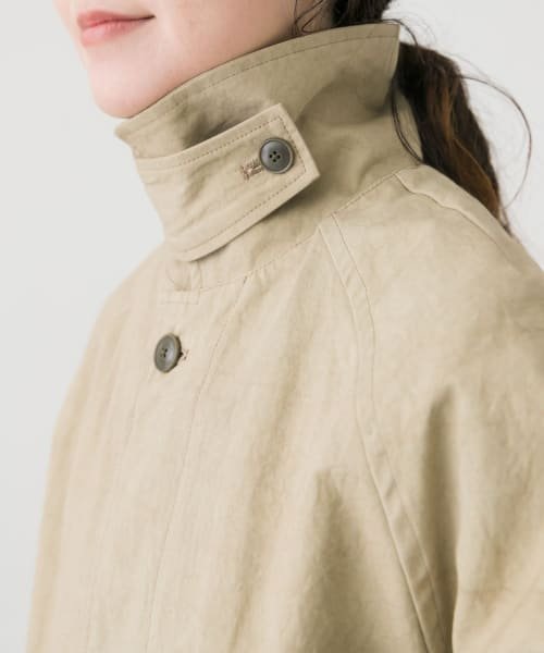 ステンカラーラグランビッグコート 