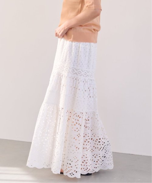 《WEB限定/追加3》コットンレースティアードスカート 品番：23060900080020 こちらの商品は