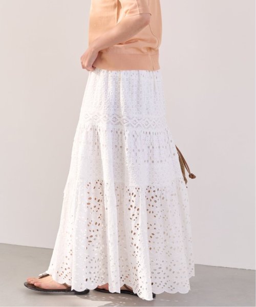 《WEB限定/追加3》コットンレースティアードスカート 品番：23060900080020 こちらの商品は