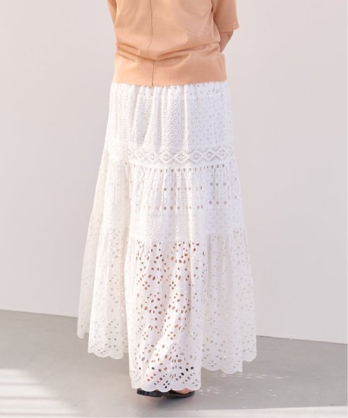 《WEB限定/追加3》コットンレースティアードスカート 品番：23060900080020 こちらの商品は