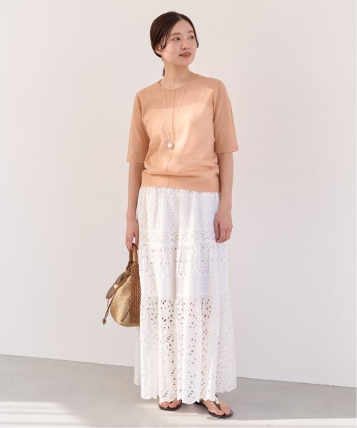 《WEB限定/追加3》コットンレースティアードスカート 品番：23060900080020 こちらの商品は