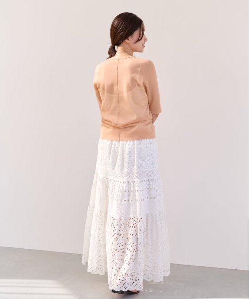 《WEB限定/追加3》コットンレースティアードスカート 品番：23060900080020 こちらの商品は