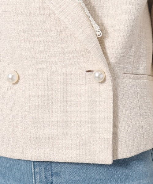 Couture Brooch(クチュールブローチ)/レース衿付きアソート ショートジャケット/img47