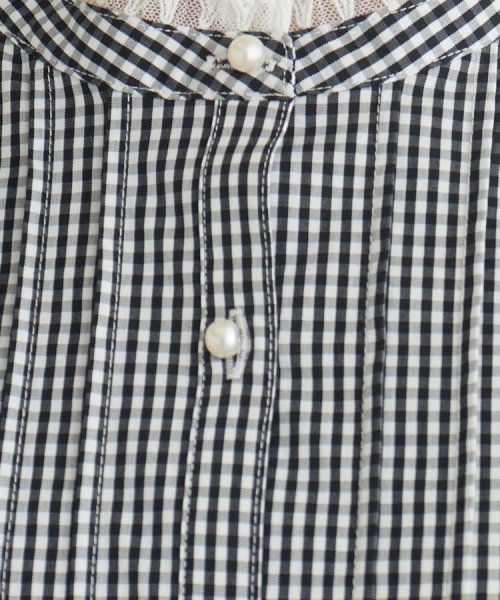 Couture Brooch(クチュールブローチ)/【選べるストライプorギンガムチェック】先染めピンタックシャツ/img35