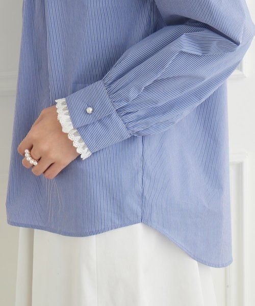 Couture Brooch(クチュールブローチ)/【選べるストライプorギンガムチェック】先染めピンタックシャツ/img41