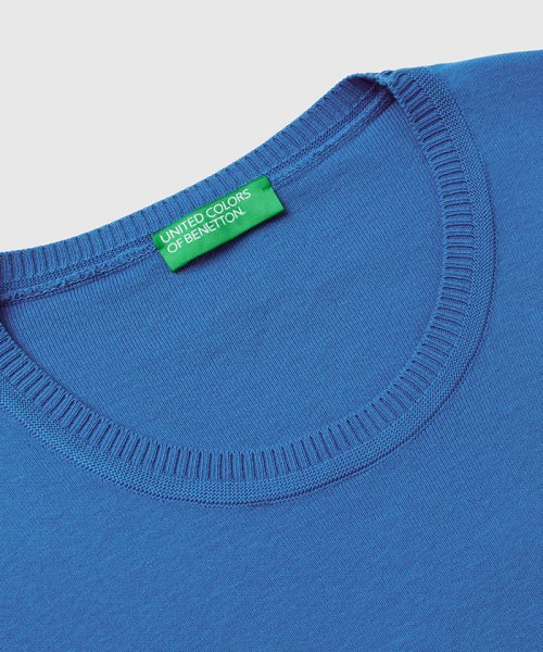 BENETTON (women)(ベネトン（レディース）)/コットン100％無地クルーネック半袖ニットセーター/img15