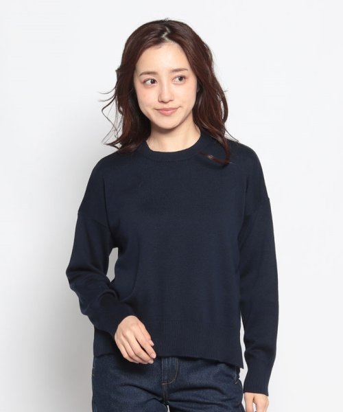 BENETTON (women)(ベネトン（レディース）)/コットン100％ラウンドネック無地ニット・セーター/img16