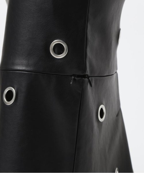 PRANK PROJECT/Eyelet Vegan Leather Skirt 