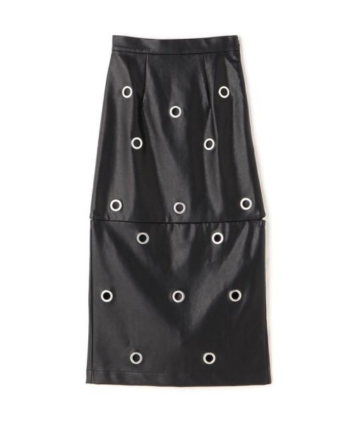PRANK PROJECT/Eyelet Vegan Leather Skirt 