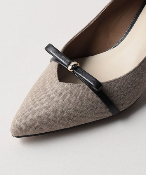 メタルループリボン パンプス55↑ あらかじめご了承ください