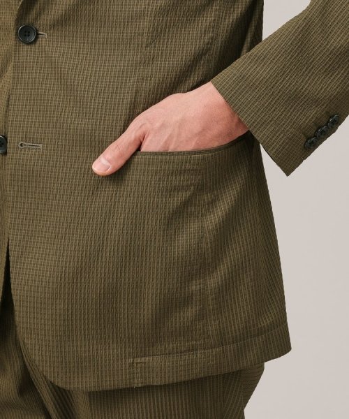 【抗菌防臭】DotAir（R）シアサッカー ジャケット 抗菌防臭 DotAir ポリジン