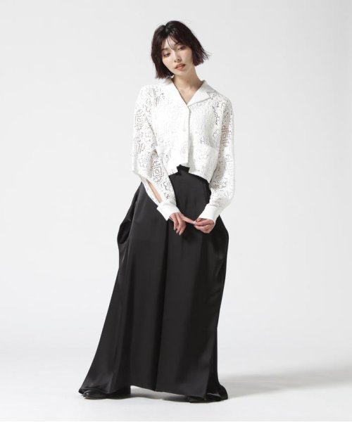 UN3D./アンスリード/TUCK GATHER SATIN WIDE PT LINEN PLAINWEAVE M1802114092(13728円)