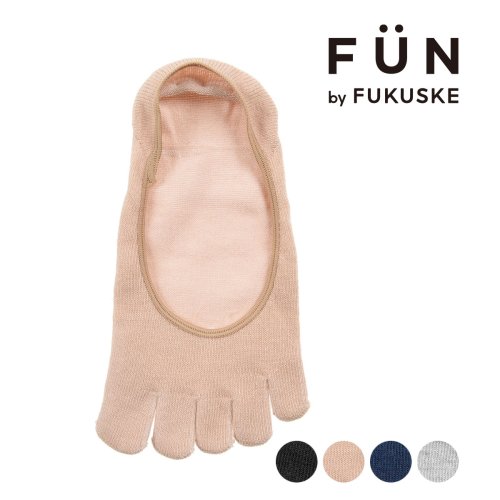 fukuske FUN(フクスケ ファン)/fukuske FUN(フクスケファン) ソックス 無地 カバーソックス 浅履き 5本指 福助 公式/img01