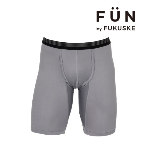 fukuske FUN(フクスケ ファン)/fukuske FUN(フクスケファン) ロングボクサー 無地 前閉じ ストレッチ素材 福助 公式/img01