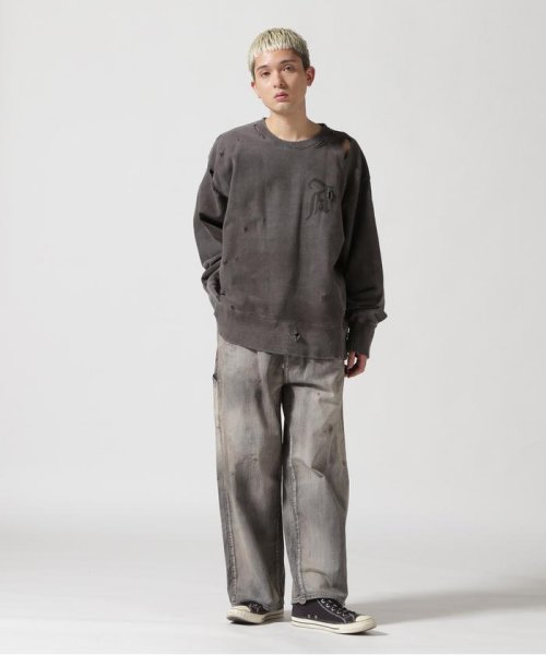 ANCELLM/アンセルム/CRASH SWEAT SHIRT SWEAT