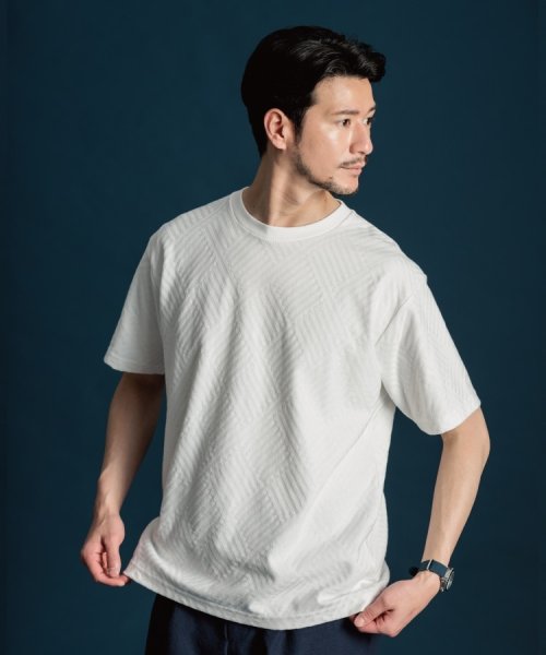 THE SHOP TK(ザ　ショップ　ティーケー)/リンクスジャガード半袖Tシャツ/img02