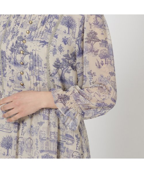 【22fabric】キャットガーデンワンピース 着用サイズ 予めご了承ください