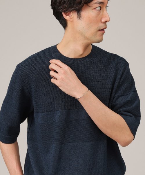 TAKEO KIKUCHI(タケオキクチ)/【美濃和紙】5分袖 ニットTシャツ/img20