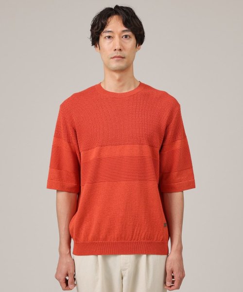 TAKEO KIKUCHI(タケオキクチ)/【美濃和紙】5分袖 ニットTシャツ/img23