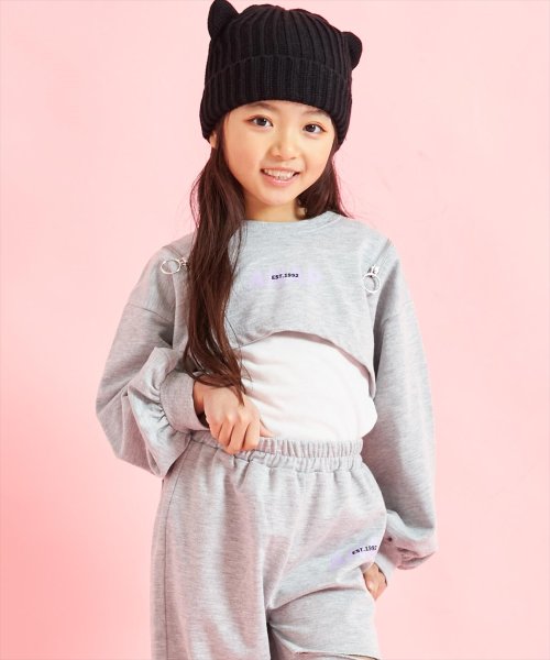 ANAP KIDS(アナップキッズ)/ミニ 裏毛 クロップド トップス + タンクトップ セット/img07