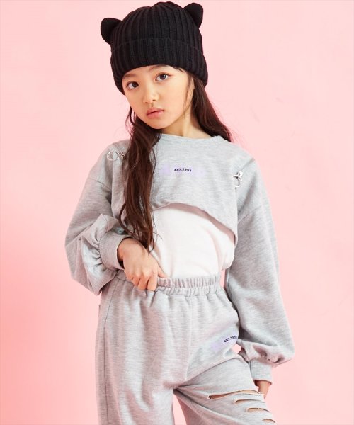 ANAP KIDS(アナップキッズ)/ミニ 裏毛 クロップド トップス + タンクトップ セット/img08