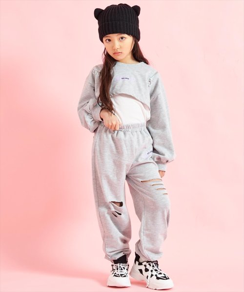 ANAP KIDS(アナップキッズ)/ミニ 裏毛 クロップド トップス + タンクトップ セット/img10