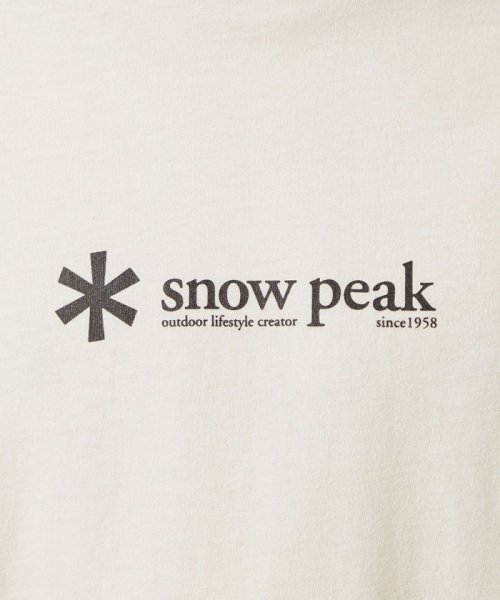 green label relaxing(グリーンレーベルリラクシング)/【別注】＜Snow Peak＞GLR リフレクター ロゴ 半袖 Tシャツ/img13