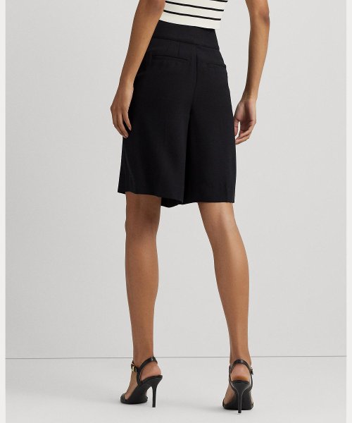 プリーテッド ジョーゼット ワイドレッグ ショートパンツ  V1501797060(11550円)