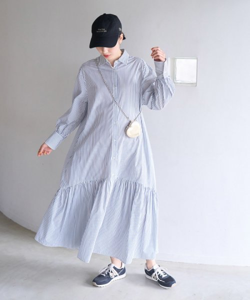 ボリュームストライプシャツワンピース/リンクコーデ 人気・おすすめ｜多用途・生活用品におすすめ キャンペーン中 即納 売れ筋商品