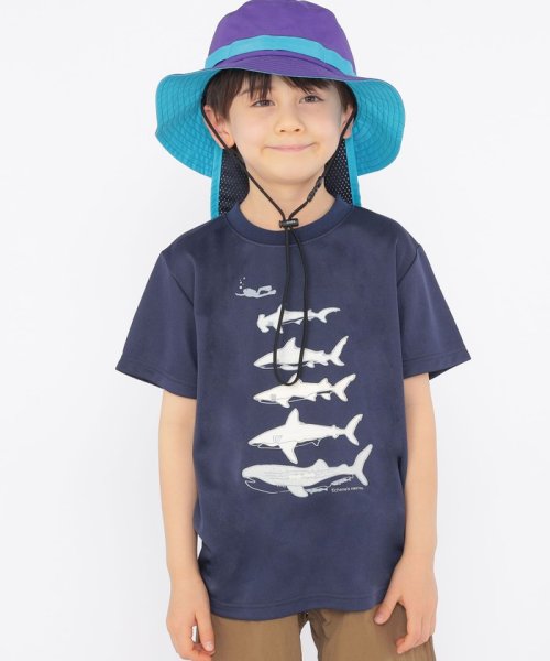 SHIPS KIDS(シップスキッズ)/SHIPS KIDS:100～130cm /〈接触冷感/吸水速乾〉シャーク フリーク TEE/img09