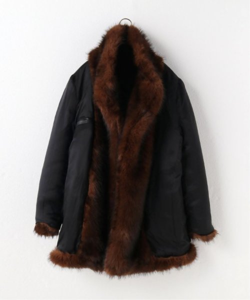 【ERNEST W. BAKER / アーネストダブルベイカー】FAUX－FUR COAT ERNEST BAKER アーネストダブルベイカー