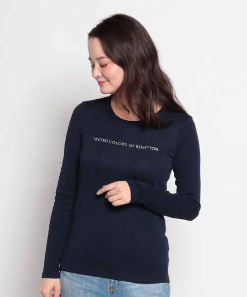 BENETTON (women)(ベネトン（レディース）)/ブランドロゴコンパクトロングTシャツ・カットソー/img27