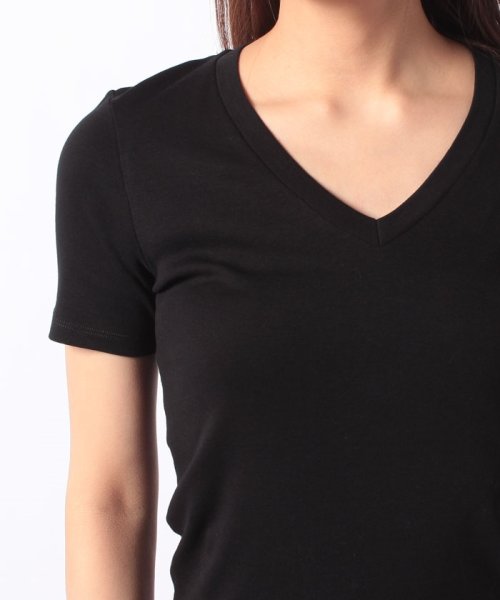 BENETTON (women)(ベネトン（レディース）)/コットン100％無地Vネック半袖Tシャツ・カットソー/img07