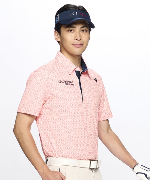 le coq sportif GOLF (ルコックスポルティフ（ゴルフ）)/【ストレッチフォーサー】小柄ジャガード半袖シャツ/img07