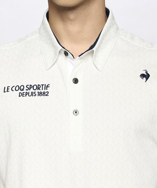 le coq sportif GOLF (ルコックスポルティフ（ゴルフ）)/【ストレッチフォーサー】小柄ジャガード半袖シャツ/img14