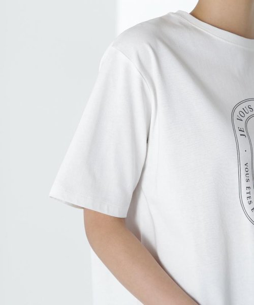 NATURAL BEAUTY BASIC(ナチュラルビューティーベーシック)/サークルロゴボクシーTシャツ/img20