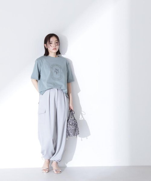 NATURAL BEAUTY BASIC(ナチュラルビューティーベーシック)/サークルロゴボクシーTシャツ/img24