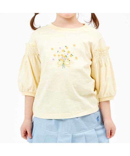 KP(ケーピー)/KP(ケーピー)ブーケ刺繍の7分袖Tシャツ(120～130)/img06