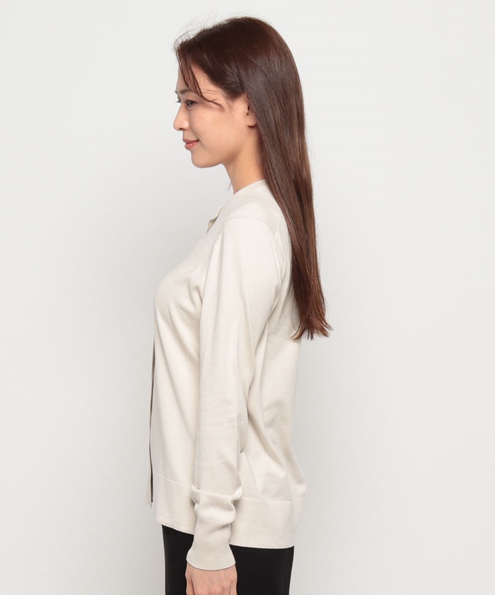 CYCLAS ベージュ カーディガン 長袖 カーディガン WASHABLE SILK CYNTHIA（カーディガン WASHABLE