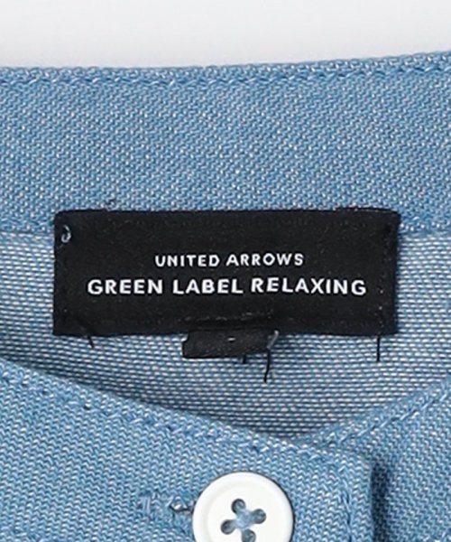 green label relaxing （Kids）(グリーンレーベルリラクシング（キッズ）)/TJ デニム オーバー フリルシャツ 100cm－130cm/img12