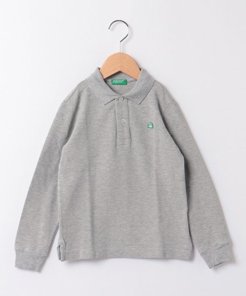 BENETTON (UNITED COLORS OF BENETTON BOYS)(ユナイテッド　カラーズ　オブ　ベネトン　ボーイズ)/キッズオーガニックコットン100%ロゴパッチ長袖ポロシャツB/img11