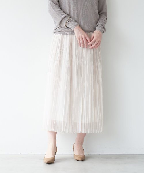 MICA&DEAL(マイカアンドディール)/random pleats skirt/img15